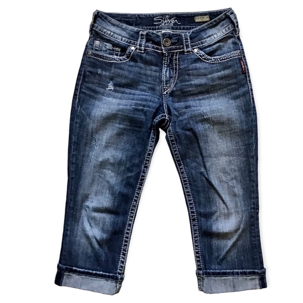 Silver Jeans Women's Blue Ankle & Cropped Jeans